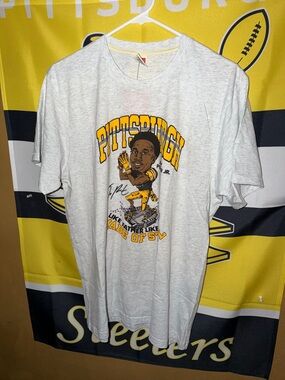 Homage NFL Football Pittsburgh Steelers Joey Porter Jr. Graphic T Shirt Men’s LG